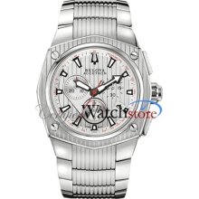 Accutron 63b110 Watch Corvara Mens Silver Dial Stainless Steel Case Quartz