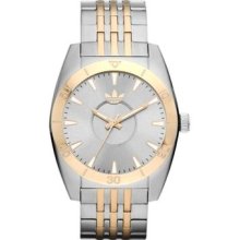 Adidas Unisex Classics Sport Silver Dial Two Tone Stainless Steel Bracelet Watch