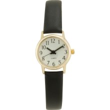 ADVANCE WATCH COMPANY LTD. Ladies Watch w/Round Goldtone Case, EZ