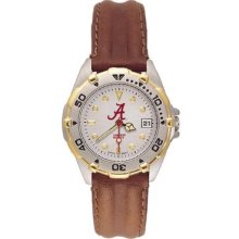 Alabama Crimson Tide NCAA Women's All Star Watch with Leather Band