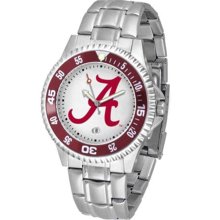 Alabama Crimson Tide UA Mens Steel Bandwrist Watch