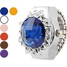 Alloy Women's Flowers Analog Quartz Ring Watch (Assorted Colors)