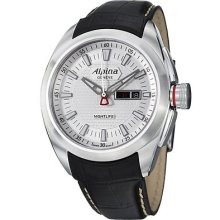 Alpina Watches Alpina Nightlife Club Day Date Men's Silver Dial Black