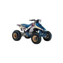 AMR Racing - Suzuki LT 250 R ATV (1985-1992) - Ed Hardy Love Kills - White Quad Graphic Kit