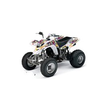 AMR Racing - Yamaha Blaster YFS200 (All Years) Graphics - Ed Hardy Love Kills - White ATV Graphic Decal Kit