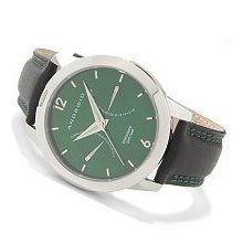 Android Men's Crown Retrograde Leather Strap Watch