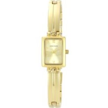 Anne Klein Gold Gold Tone Bracelet with Champagne Dial