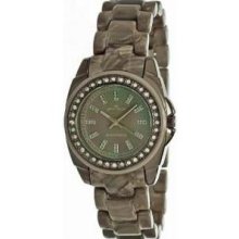 Anne Klein Grey Marbleized Resin Gunmetal Ladies Watch 10-9669Gm