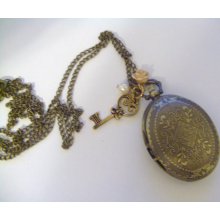 Antique Style Bronze Pocket Watch