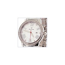 Aqua Master Balet 1.75 ct Diamond Mens Silver Watch