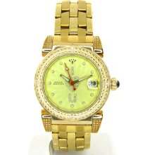 Aqua Master Gold Dial Diamond Womens Watch W88 J 4