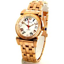 Aqua Master MOP Dial Diamond Womens Watch W88 J 7