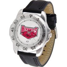 Arkansas Razorbacks Mens Leather Sport Band Watch