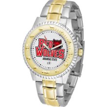 Arkansas State Red Wolves ASU Mens Stainless 23Kt Watch