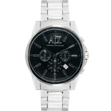 Armani Exchange Chronograph Watch AX2084 Silver