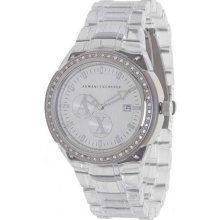 Armani Exchange Clear Translucent Ladies Watch