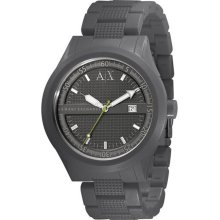 Armani Exchange Grey Rubber Sport Men's Watch AX1104