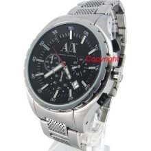 Armani Exchange Men Chronograph 45mm Stainless Steel Ax1057