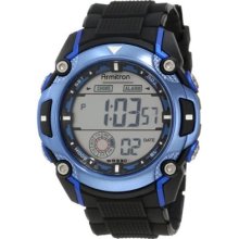 Armitron Mens 40/8272blu Colorful Blue Accented Chronograph Sport Watch