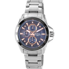 Armitron Mens Multifunction Blue-Dial Watch