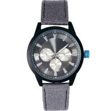 Asos Men's Colour Detail Canvas Watch Grey Colour