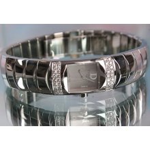 Authentic Christian Dior Women's 0.60ct.aprx.custom Set Real Diamond Watch