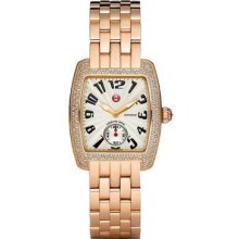 Authentic Michele Urban Mini Rose Gold Diamond Mww02a000547 Ladies Watch