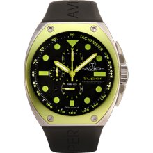 Avio Milano Super Mens Avi Sa Ac 2003 Chronograph Black Watch ...