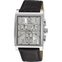 Azzaro 100 Azzaro Chrono Mens Silver Face Chronograph Watch