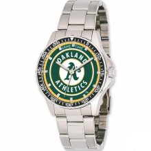 Baseball Watches - Oakland Athletics Men's Stainless Steel Watch