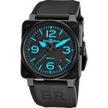 Bell & Ross Aviation BR03-92BLUE Mens wristwatch