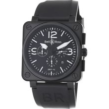 Bell & Ross Men's 'Avation' Black Dial Chronograph Automatic Watch