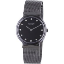 Bering Womens Black Watch Ceramic Bezel Sapphire Crystal 10729-222