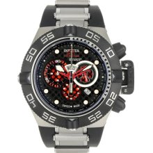 Black Stripe Subaqua 500m Chronograph Diver Red Accents