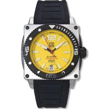 Blackfin 300m Dive Watch Yellow Dial Strap