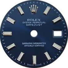 Blue stick gents dial rolex datejust mens dial