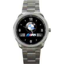 Bmw Logo Emblem Sport Metal Watch