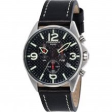 Bnib Torgoen Swiss T16 Mens Pilot Watch Black Faced 45mm Case T16105