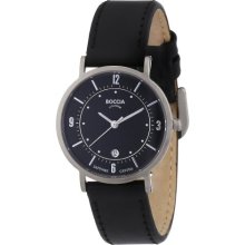 Boccia Ladies Titanium Leather Strap Watch B3154-01