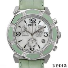 Brand New DEDIA Made In Switzerland Stainless Steel Watch - green