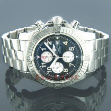 Breitling Aeromarine Super Avenger Steel Black Watch