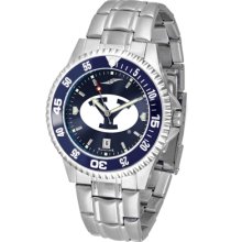 Brigham Young Cougars Competitor AnoChrome Steel Band Watch