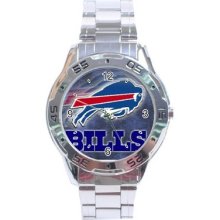 Buffalo Bills Stainless Steel Analogue Menâ€™s Watch