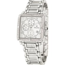 Bulova 96e104 Men's 24 Diamonds Chronograph