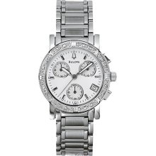 Bulova 96R19 Watch Diamond Ladies - White MOP Dial