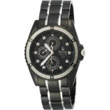 Bulova 98E003 Watch Marine Star Mens - Black Dial