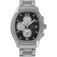 Bulova Men's Crystal Bracelet watch #96B000