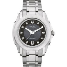 Bulova Precisionist Longwood Diamond Dial Men's Watch 96d110