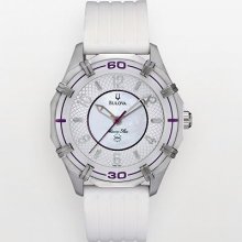 Bulova Solano Marine Star Stainless Steel Mother-Of-Pearl Silicone