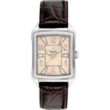 Bulova Strap Collection Beige Dial Women's Watch #96L137